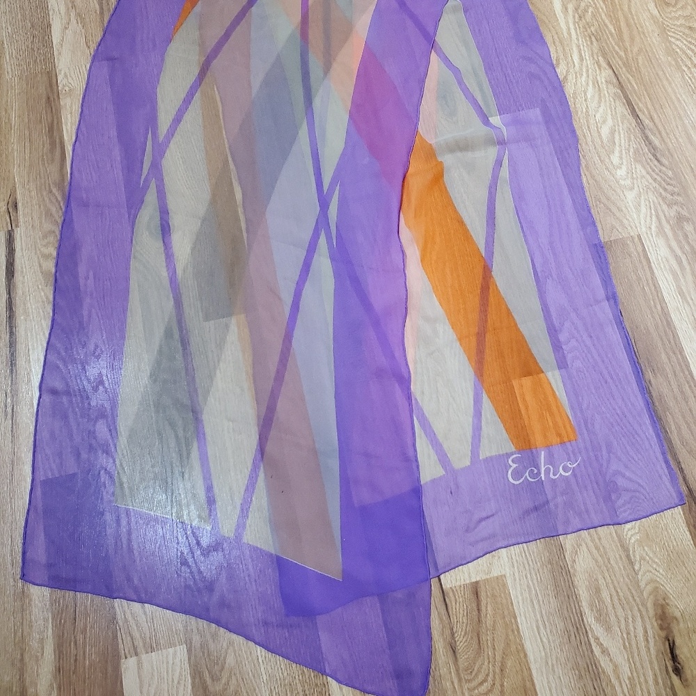 Vintage Silk Scarf Amazing Women's  Echo